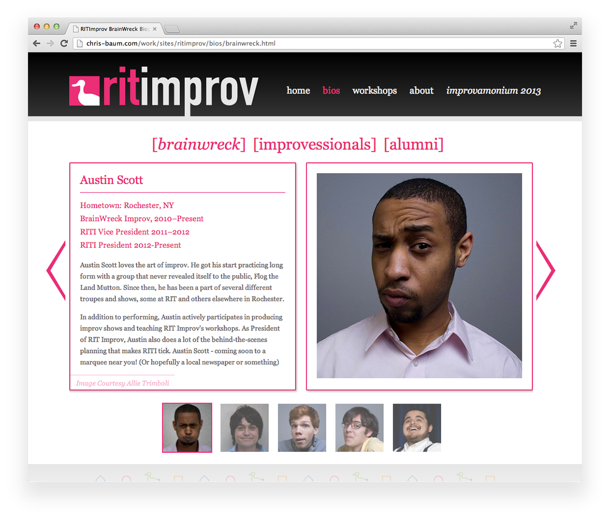 improv rit RIT Improv redesign Website