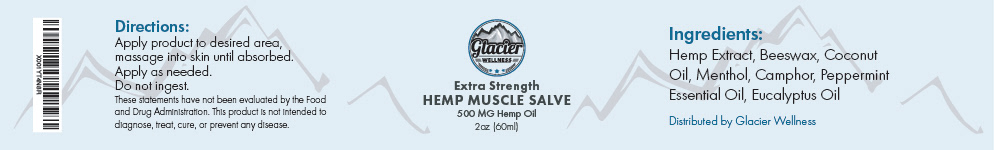 package design  label design muscle salve hemp hemp cream Cosmetic