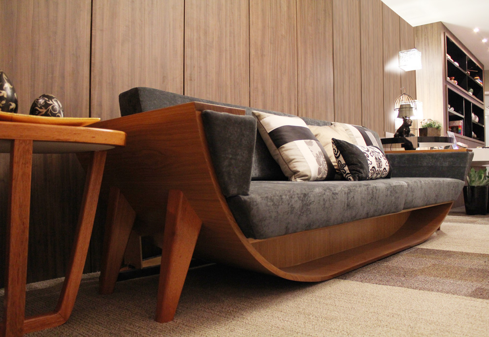 sofa Couch wood Madeira madera
