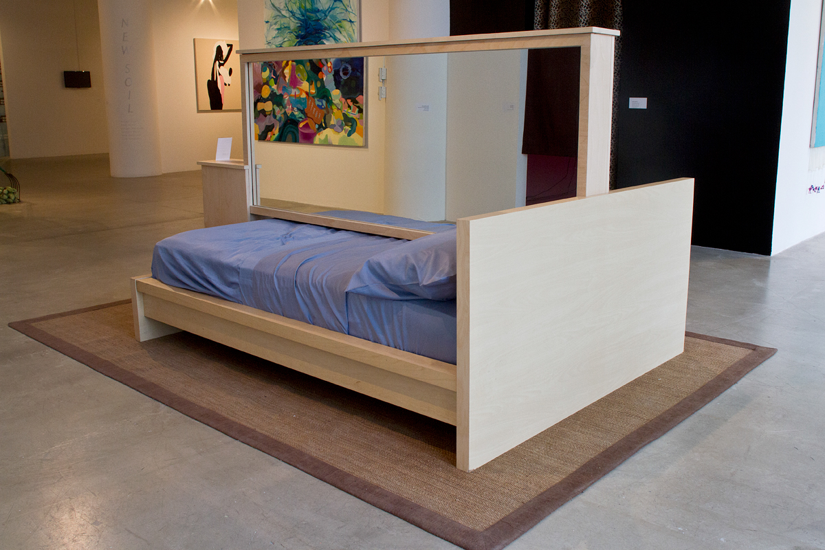 installation interactive bed sculpture mirror mirrored sociology ikea design Performance SAIC chicago