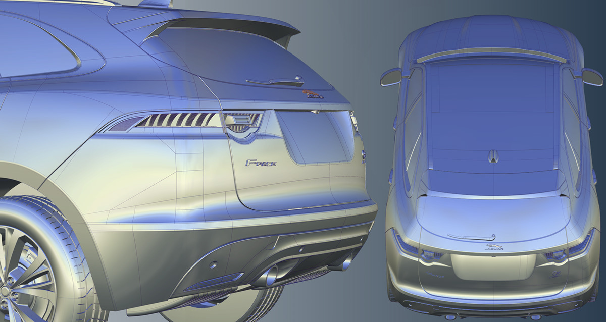 Class-A design surfacing jaguar automotive   generative design Alias Catia VRED car design