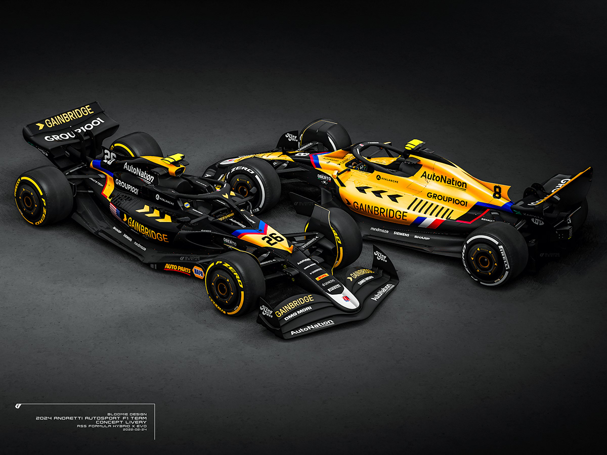 Andretti Autosport F1 2024 Concept Livery Design Behance