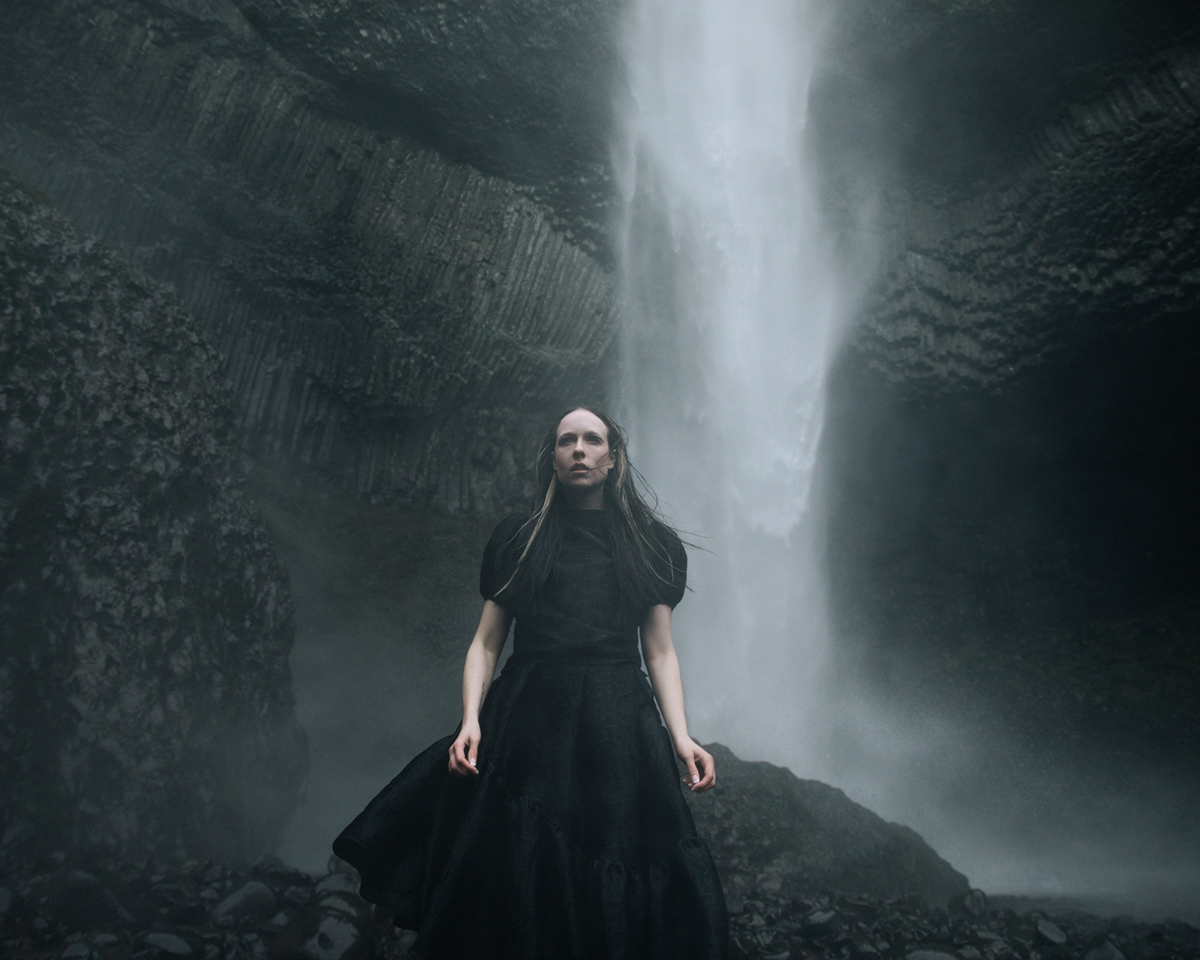 Album Allie X cape god cinematic conceptual Fashion  music pop visual campaign