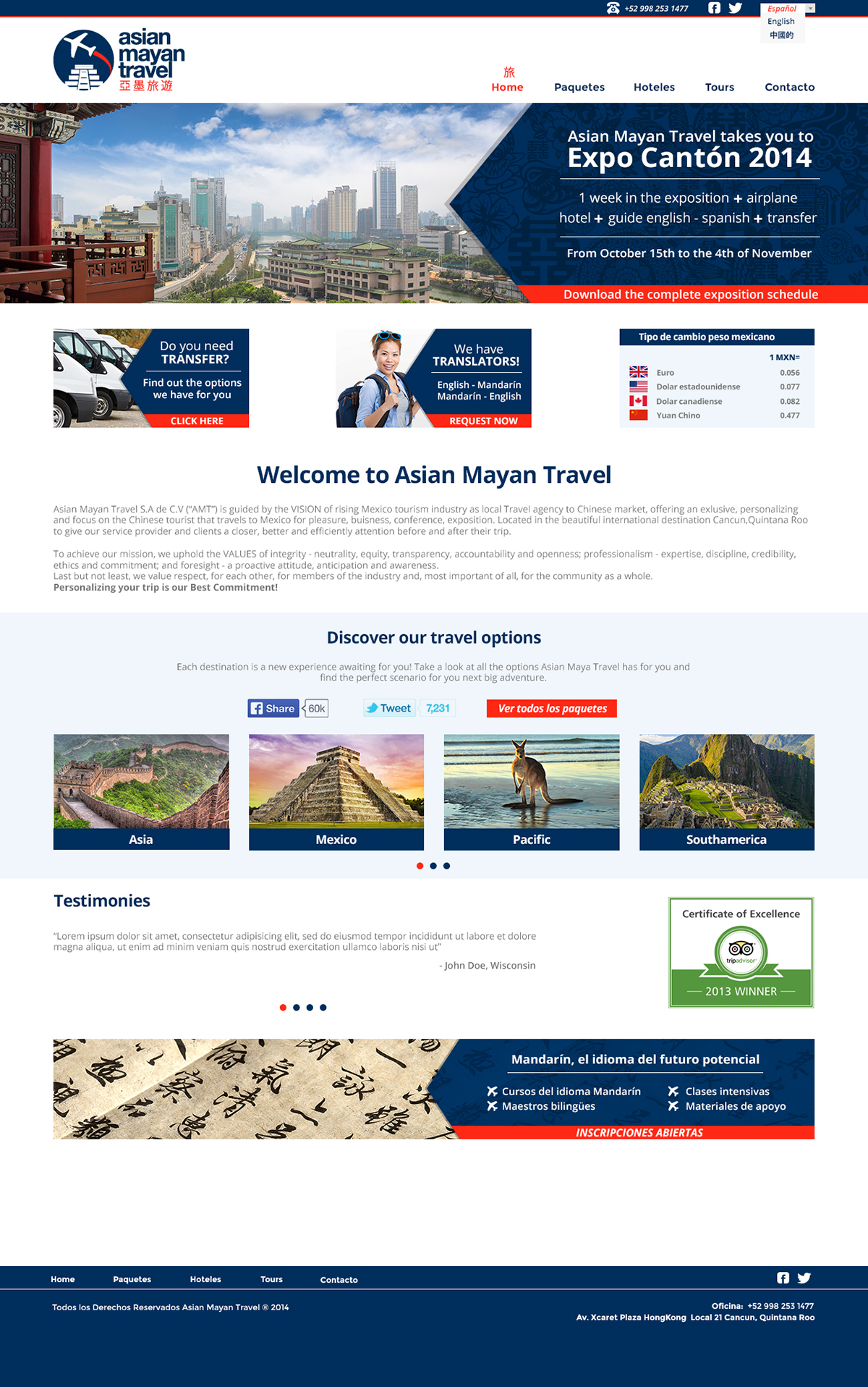 Diseño web web page pagina web design travel agency agencia de viajes ux/ui user experience
