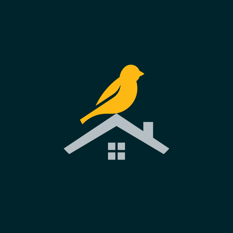 brand Startup real estate analytics logo house canary Web