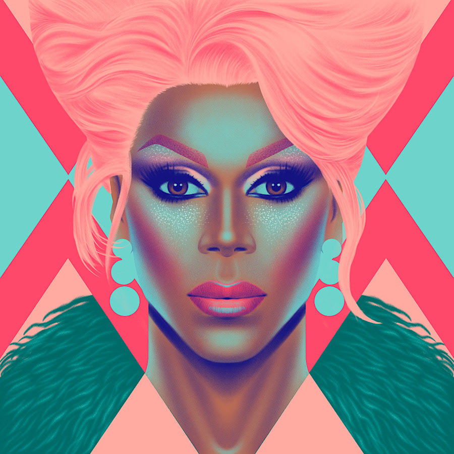 bold celebrities colorful culture ipad art music Pop Art portrait Procreate Unique