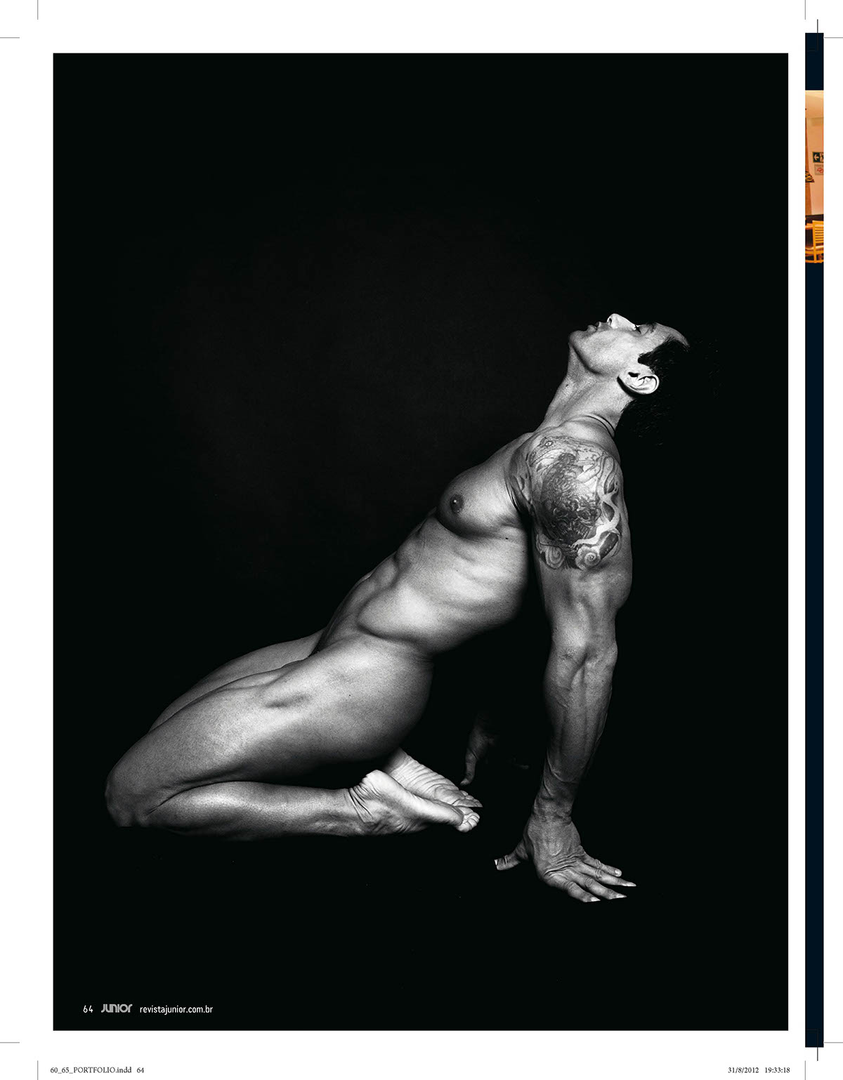 revista junior Brasil male nude fine art black and white