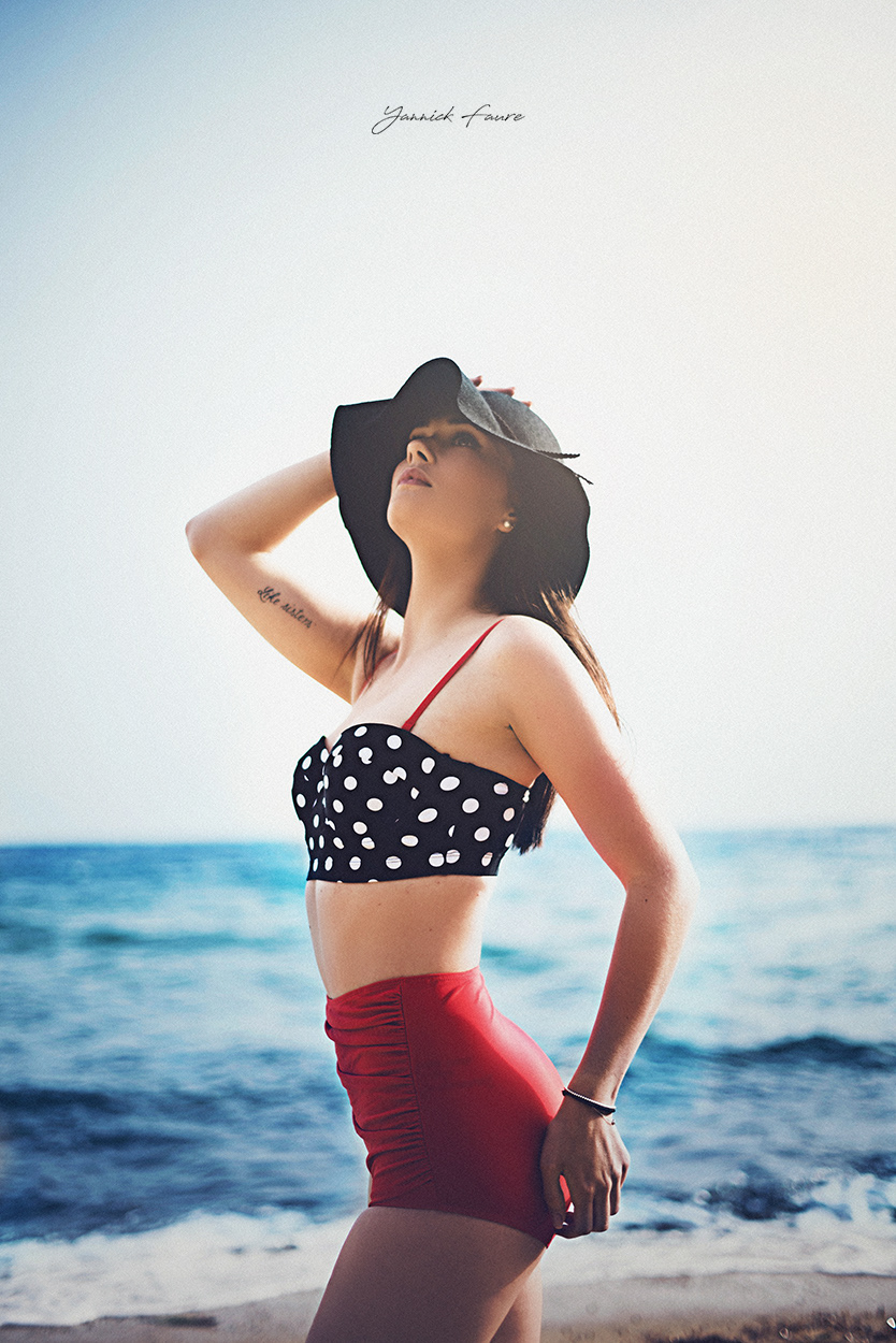 vintage swimwear photoshoot Photography  Film   Saint-Tropez beach beach girl girl model