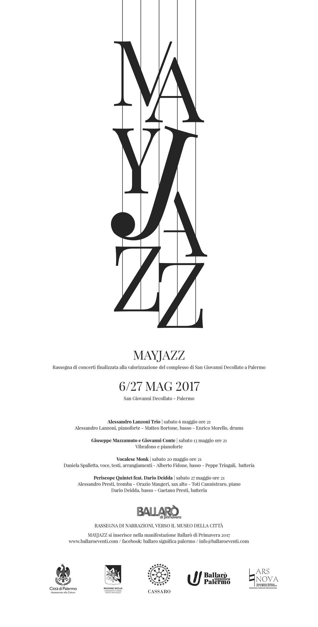 MayJazz grafica coordinata corporate image Palermo design graphic graphic design  music jazz