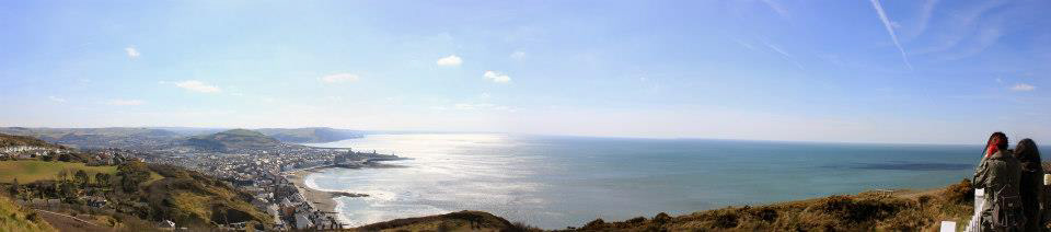 Landscape panoramic wales UK england photo scene secenic view image