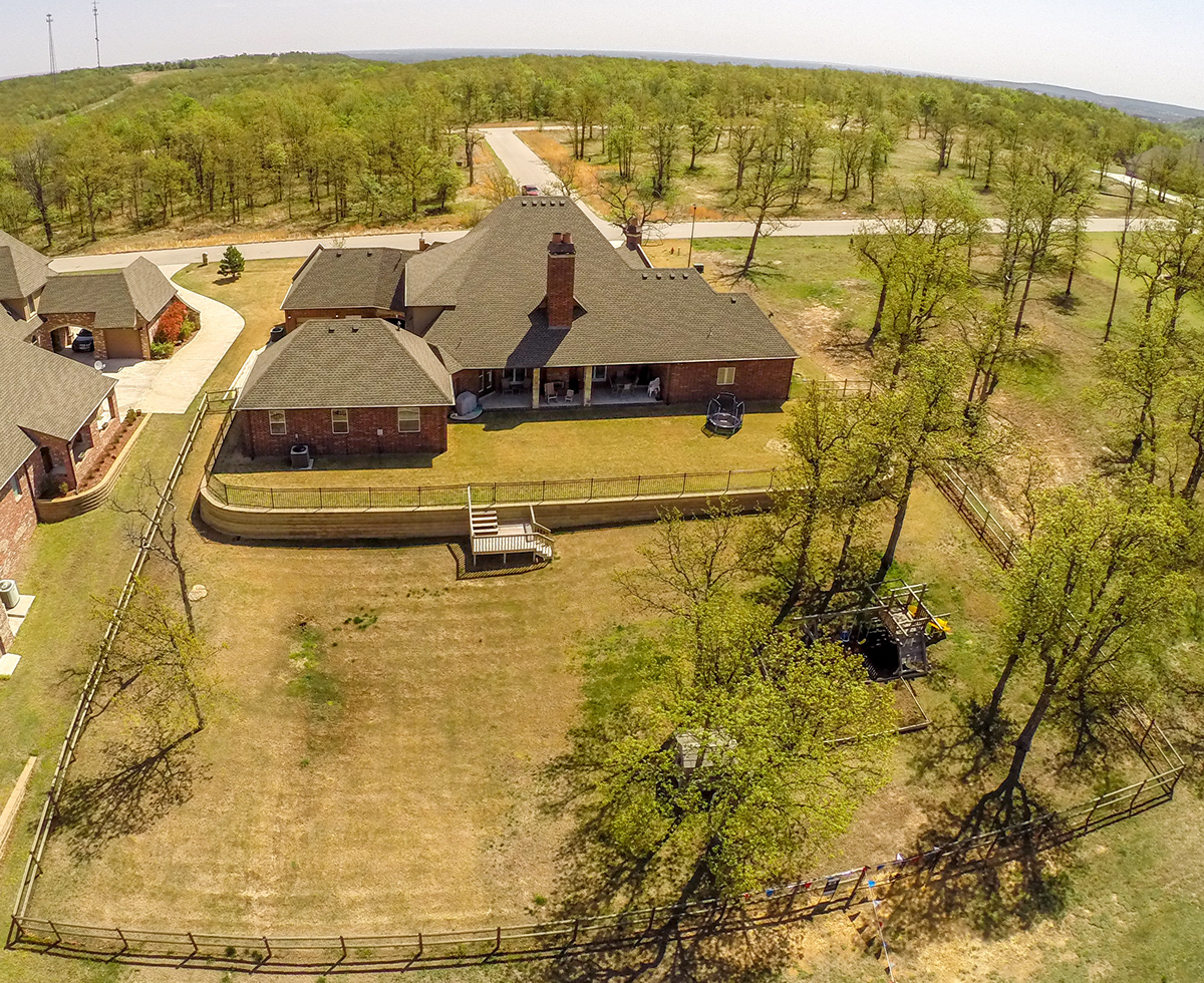 Aerial Photography house oklahoma