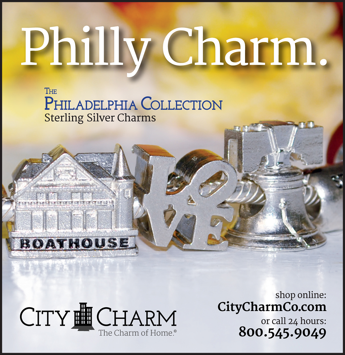 Newspaper Ad creative periodical jewelry marketing philadelphia Reading Lancaster Sterling Silver Charms