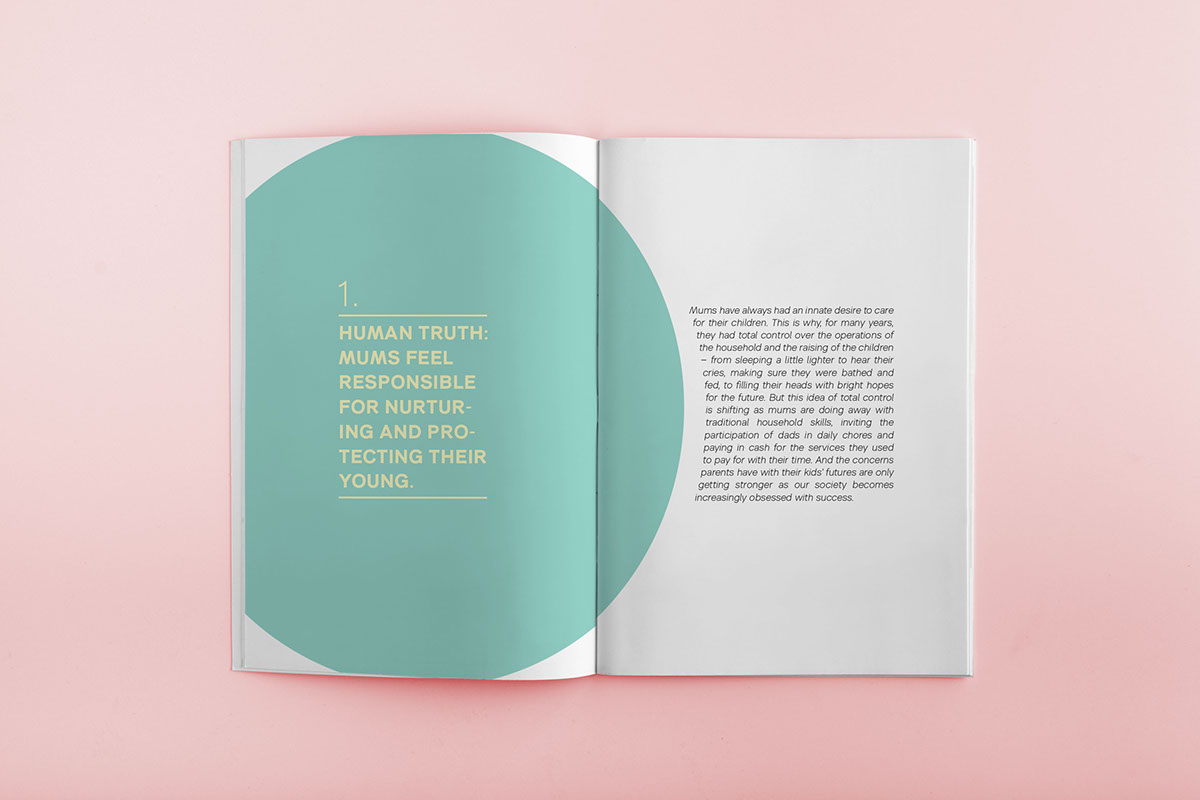 print pink negetive space Branding design Logo Design mum report colour multi colour typography design infographics Corporate Brochure strategy brochure Booklet editorial