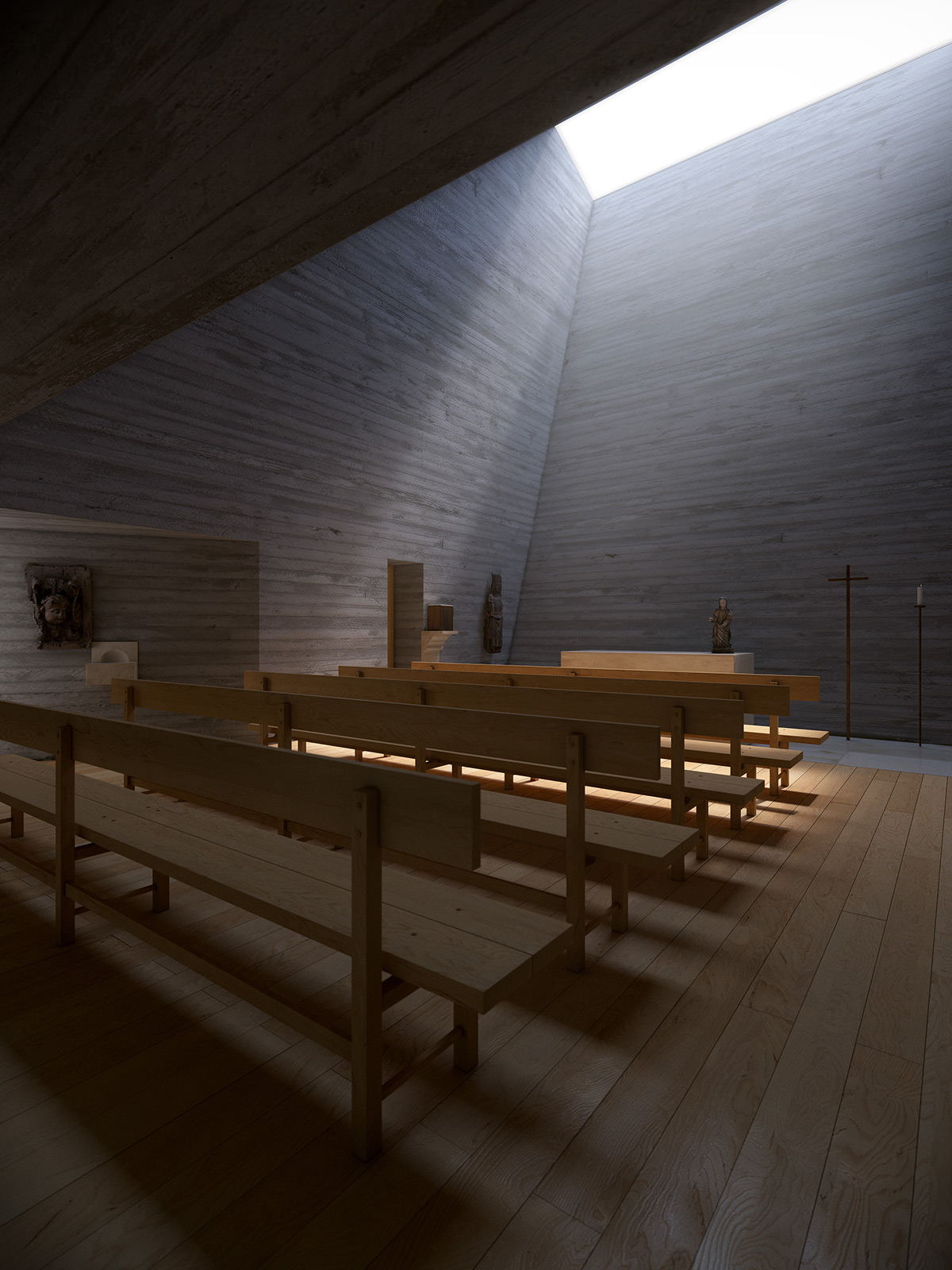 3D forest chapel