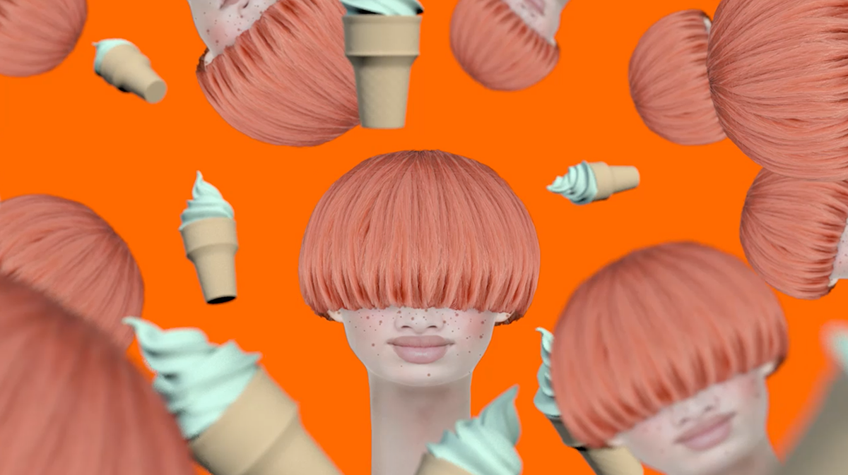 Mtv artist idents animation  ginger orange Beautiful poppy trippy motion music