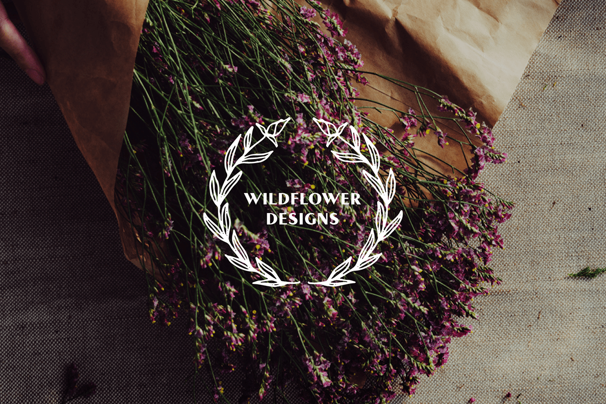 botanical illustration elegant elegant logo feminine logo floral handcrafted handmade logo template organic wreath