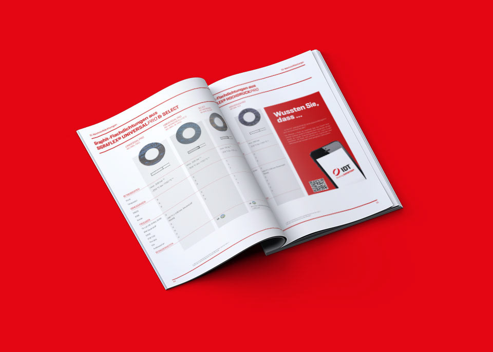redesign logo print Web merchandising brochure Catalogue industry sealing technology