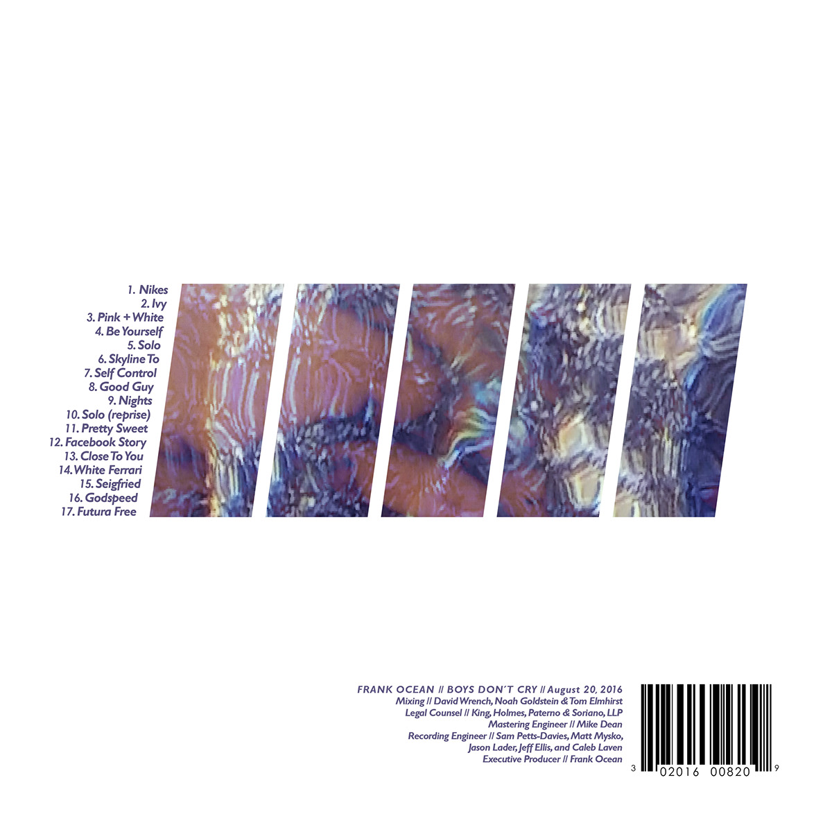 frank ocean blonde album cover CD design typography   Album design boys don't cry Christopher Breaux product design  print design 
