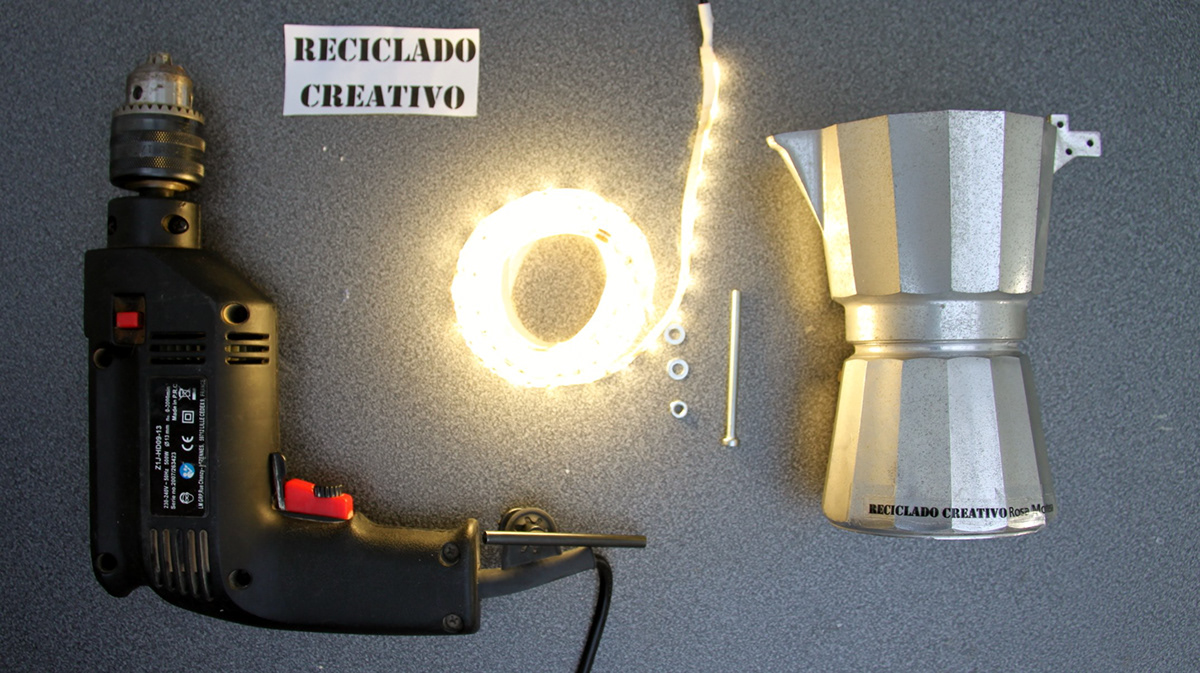 recycling upcycling reciclado reciclaje lampara Lamp Iluminación lighting light