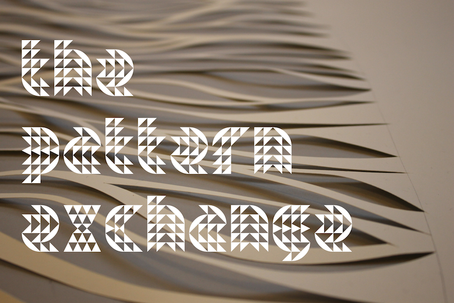 papercut Exhibition  font installation Typeface type design craft paper dublin