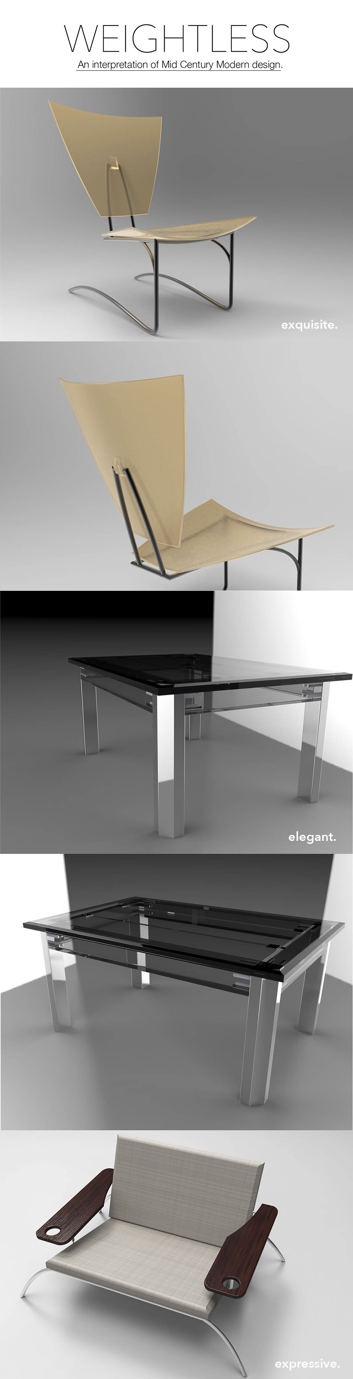 mid century modern minimal furniture Herman Miller knoll EAMES