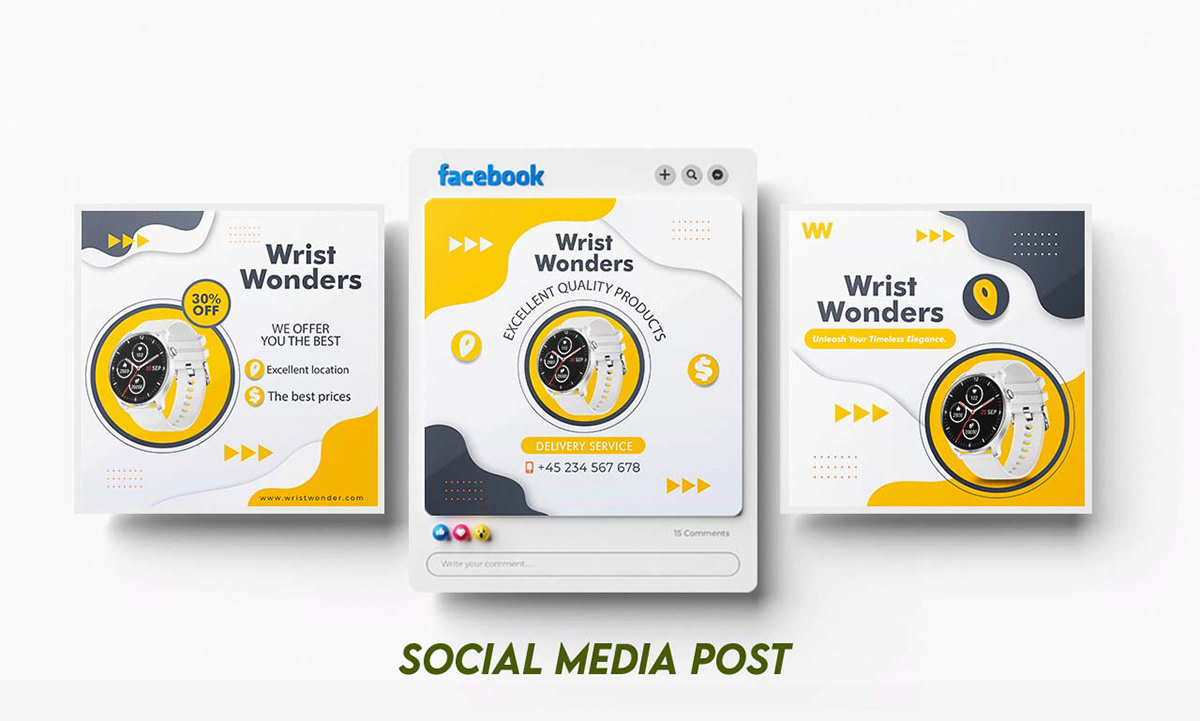 Social media post Socialmedia socialmediapost facebook post фб FB post wrist watch Wristband brand work wristbranded