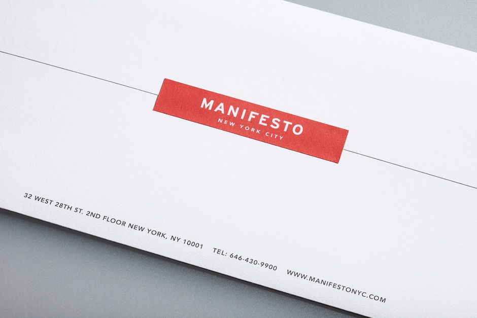 Manifesto NYC Logo Design Stationary Collateral