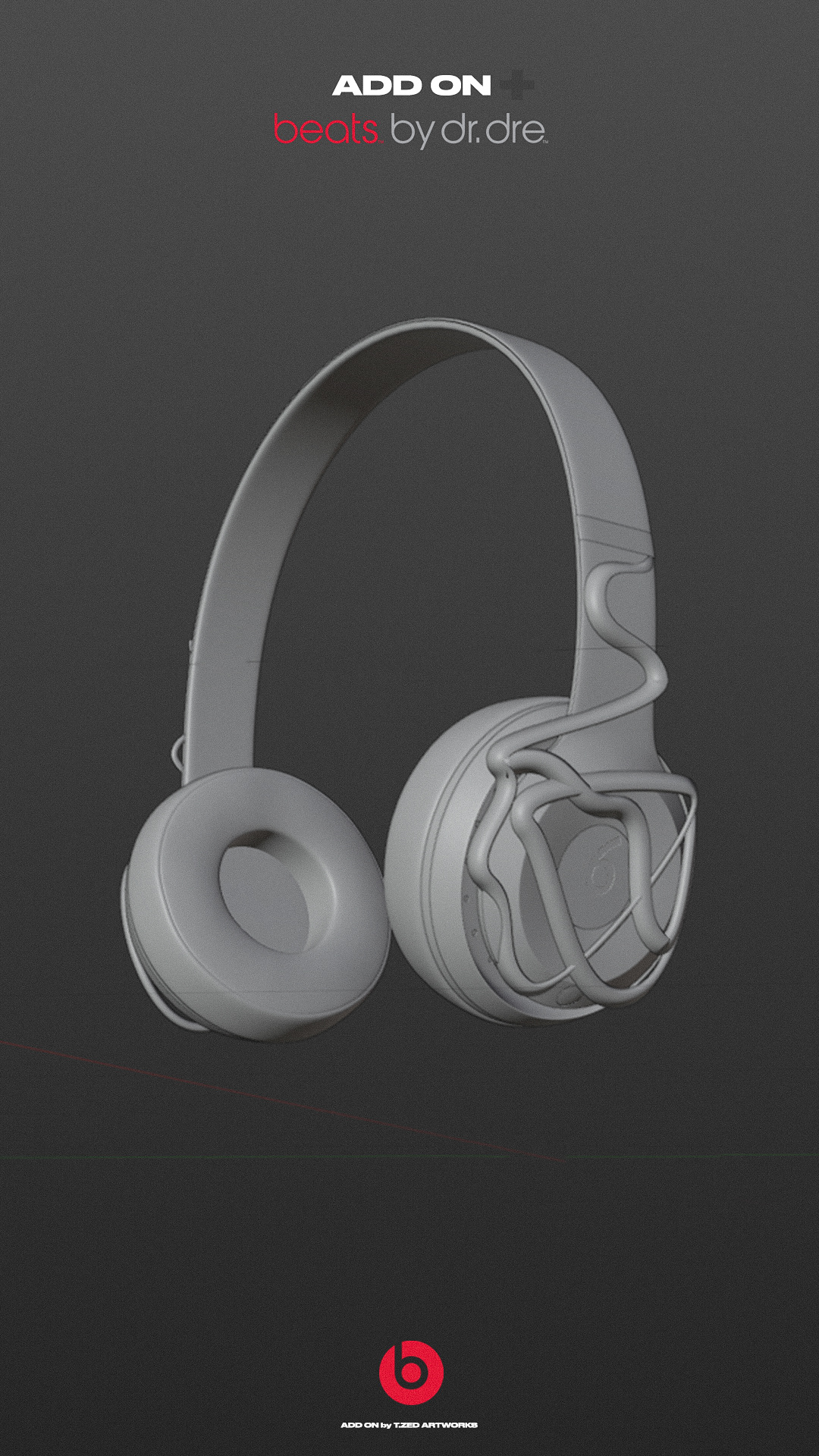 headphones music product design  3d modeling Pinterest Headphones design chrome metal earphones beatsbydre