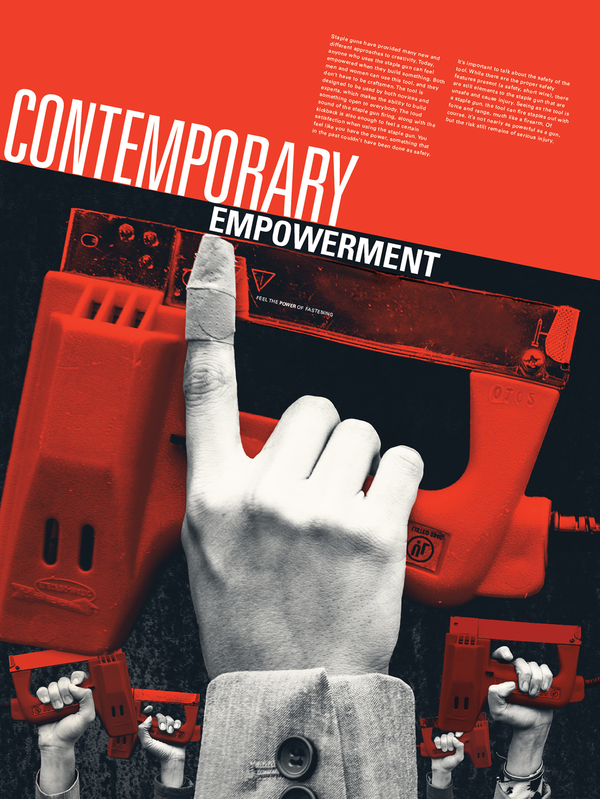 posters empowerment staple gun