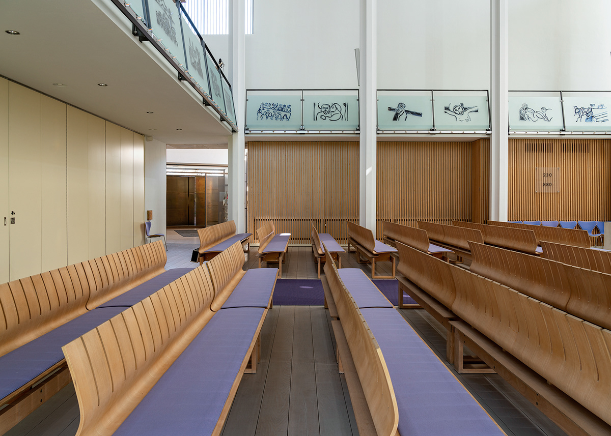 allerød architecture church cubo arkitekter engholmkirken Interior minimal modern nordic Scandinavian