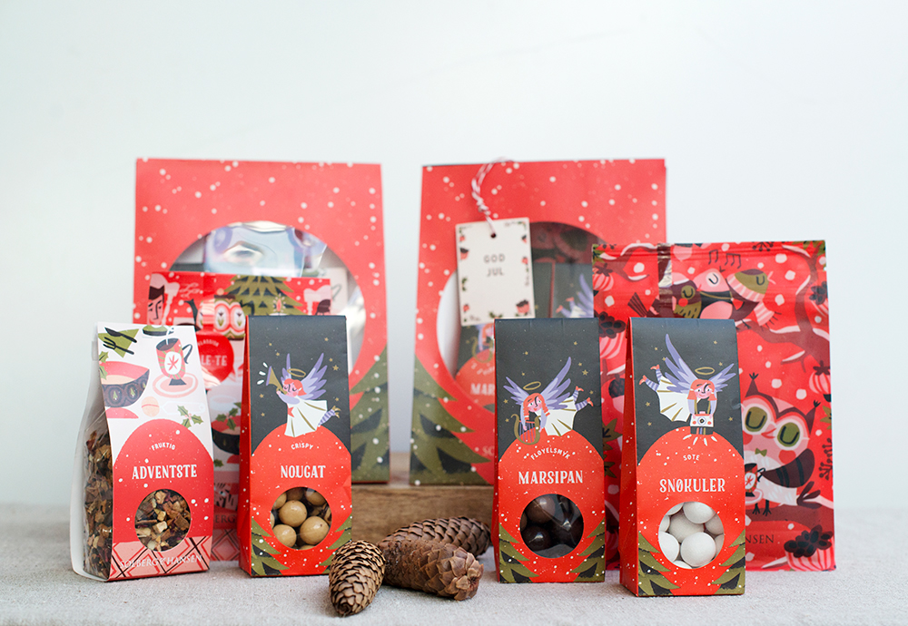 Christmas xmas winter Coffee tea chocolate Packaging campaign exclusive branding 
