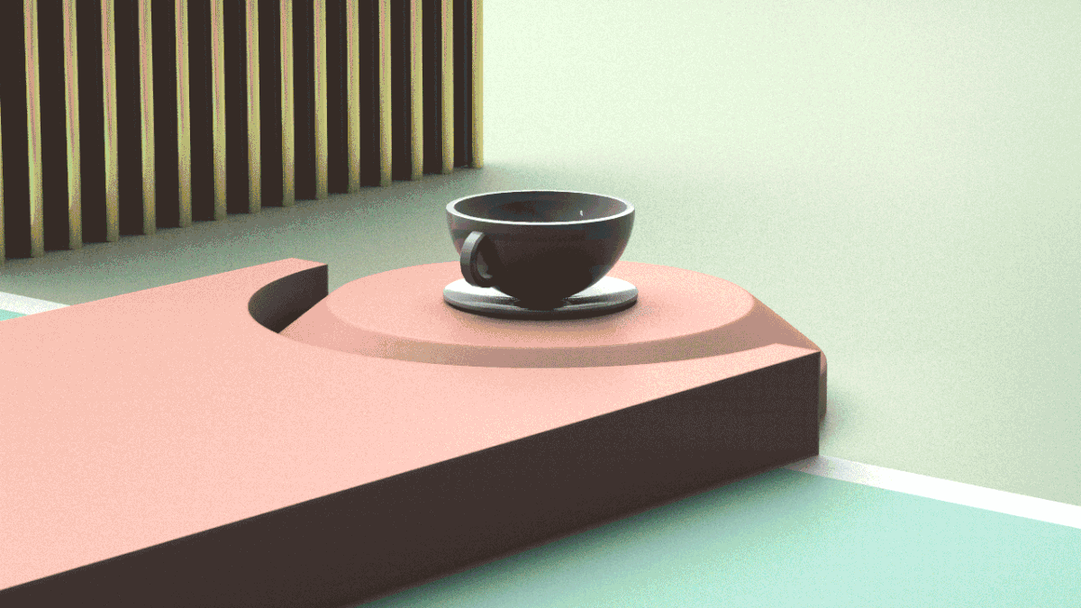 3D animation  art coffeebean Fun Maya MoGraph redshift set design  visual