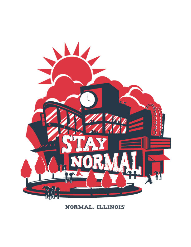 t-shirt normal illinois stay normal apparel