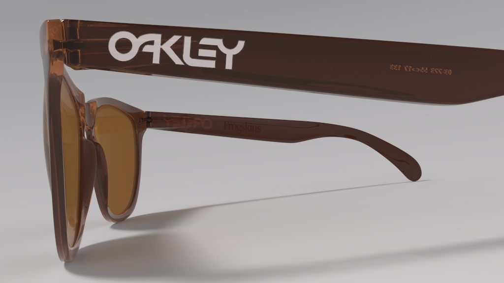 oakley Frogskins 3D Render product Visialization black keyshot modeling