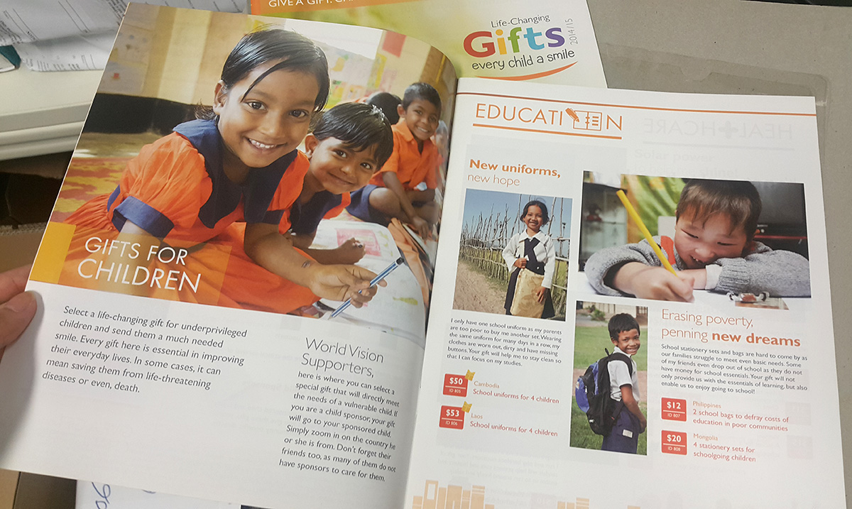 world vision singapore charity Gift Catalog