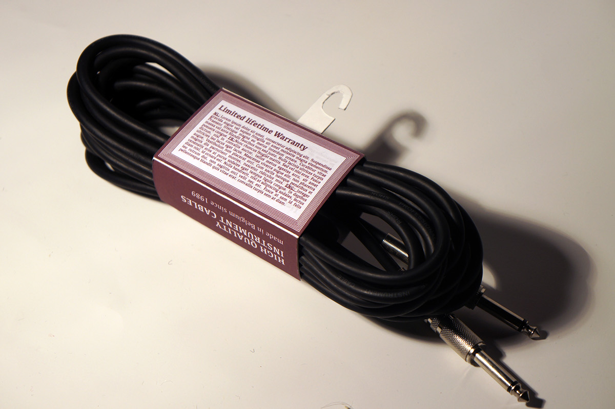 velcro audio cables guitar Wires