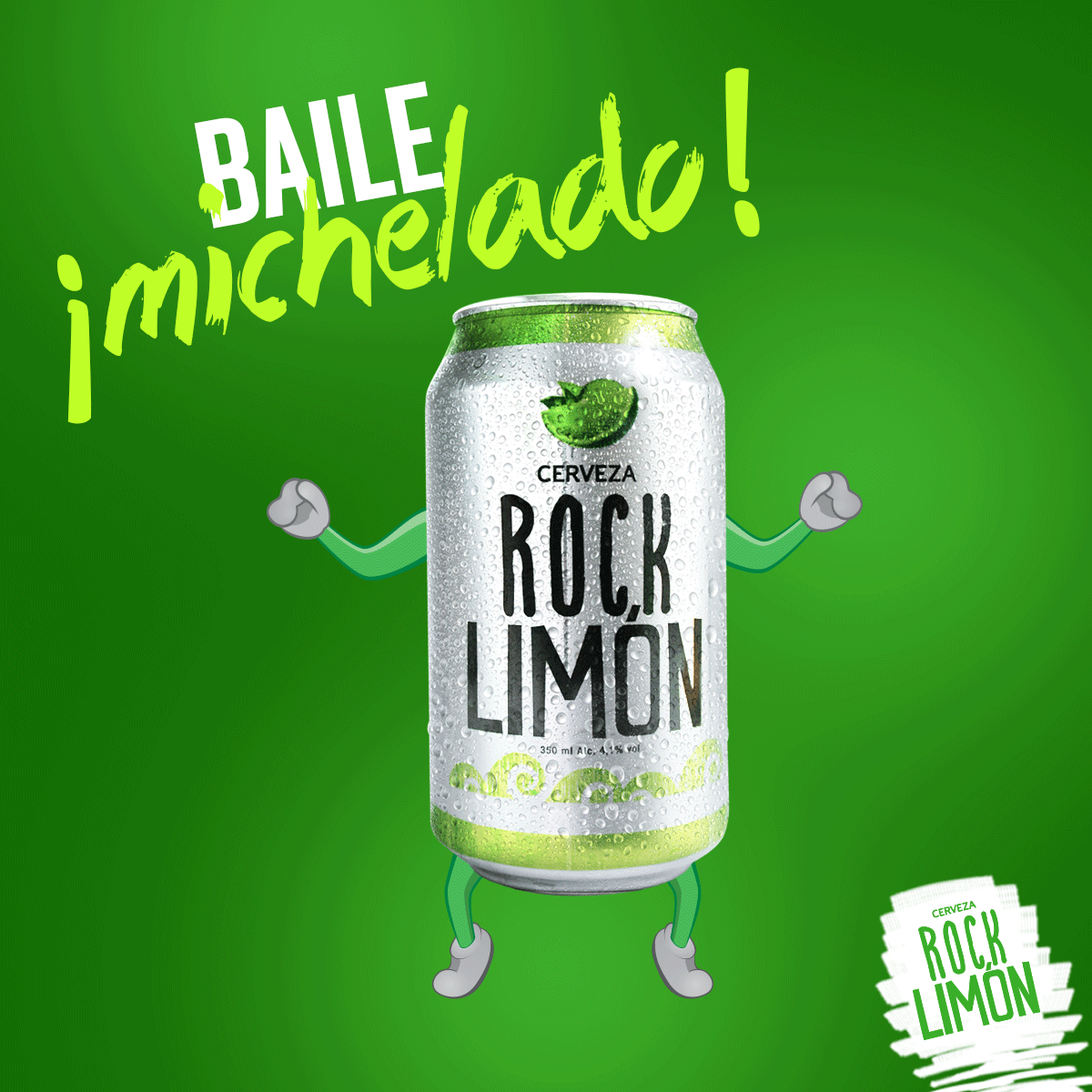 design beer brand gif Creativity lemon green michelada Rock Limon social media