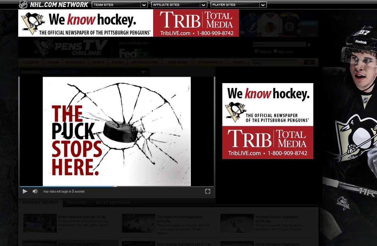 trib media hockey Pittsburgh Pittsburgh Penguins we know hockey