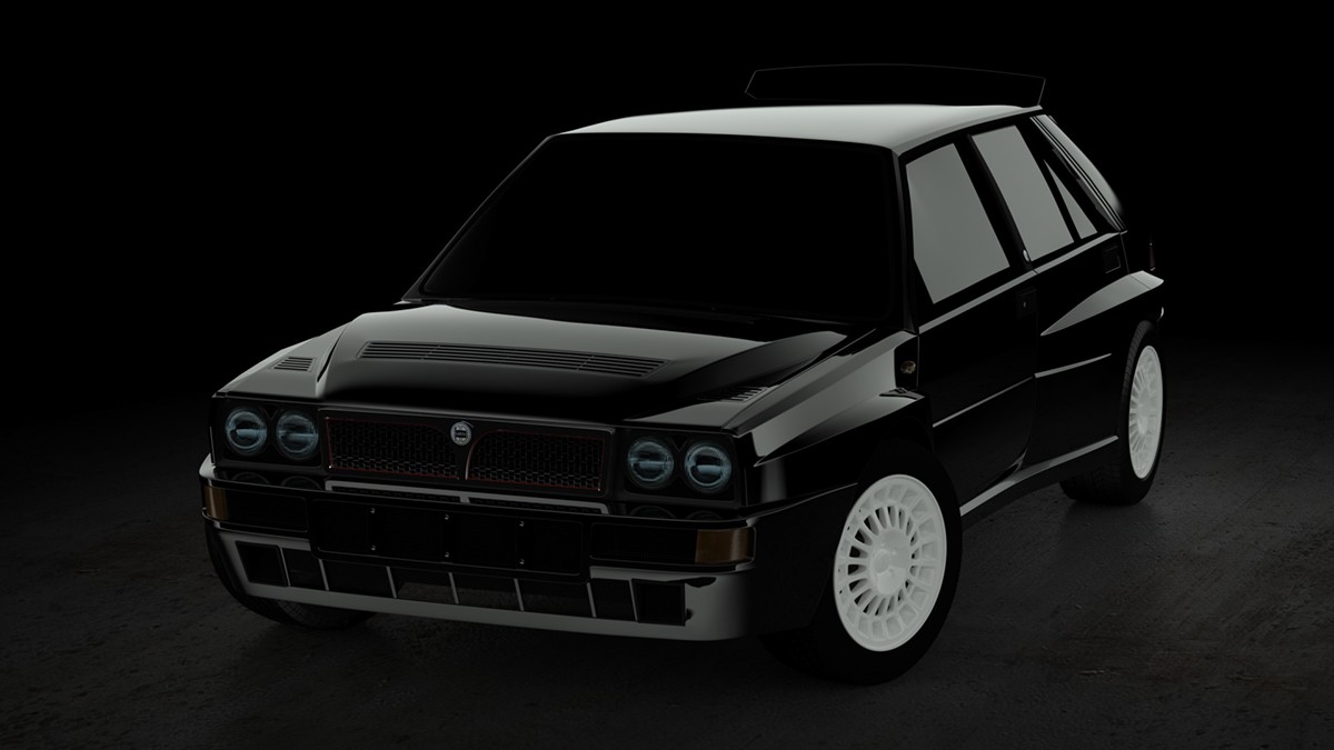 Lancia 3dsmax car Delta