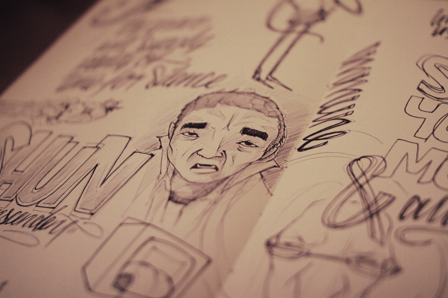 Adobe Portfolio sketchbook drawings characters