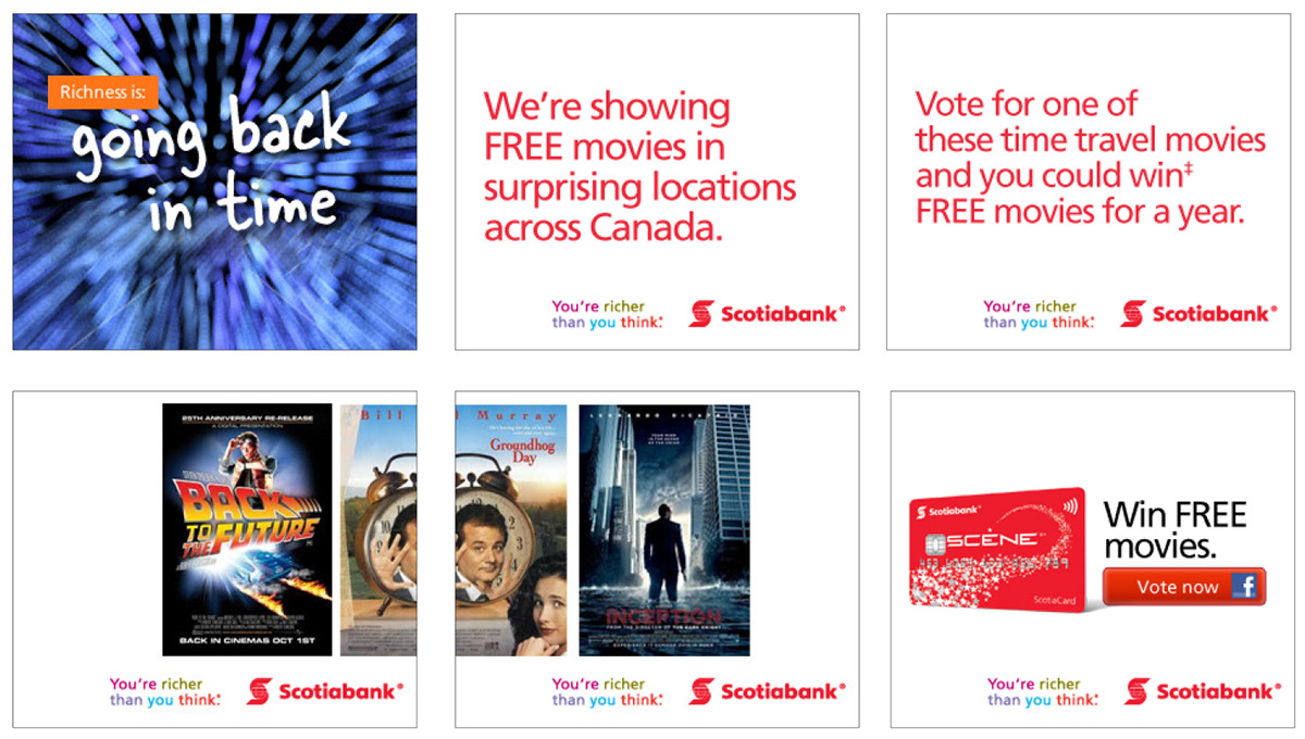 contest rich media scotiabank scene Movies game Digital Banners banner ads
