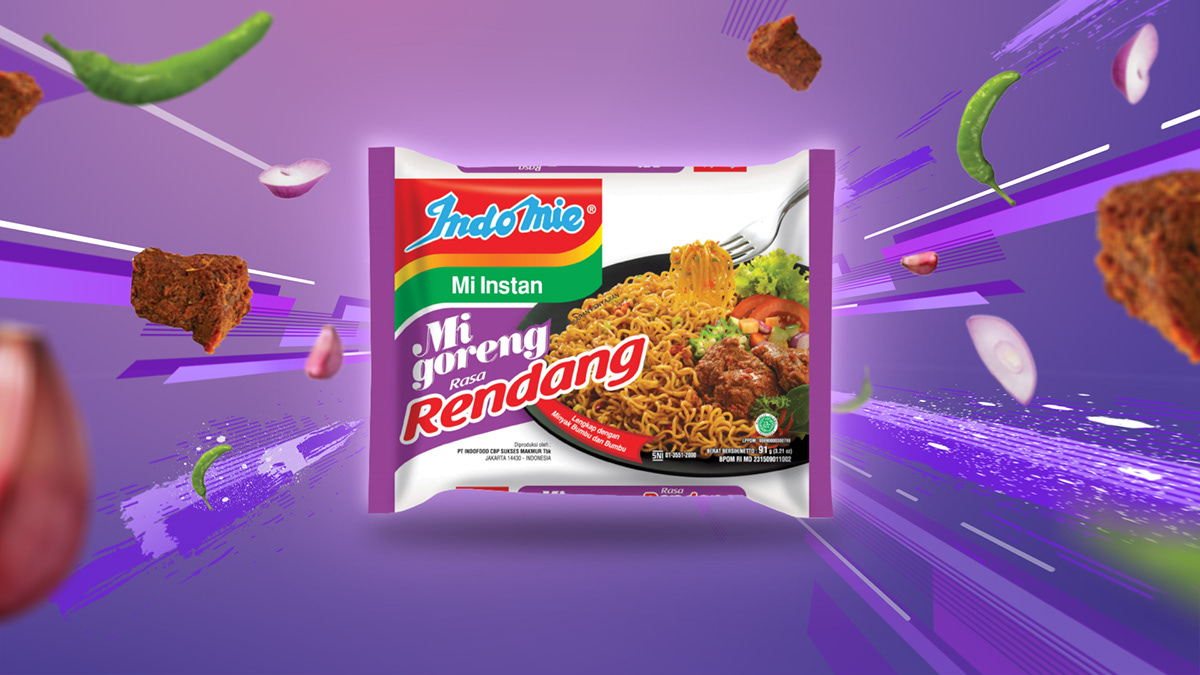 Advertising  graphic design  Indofood Indomie motion graphic product design 