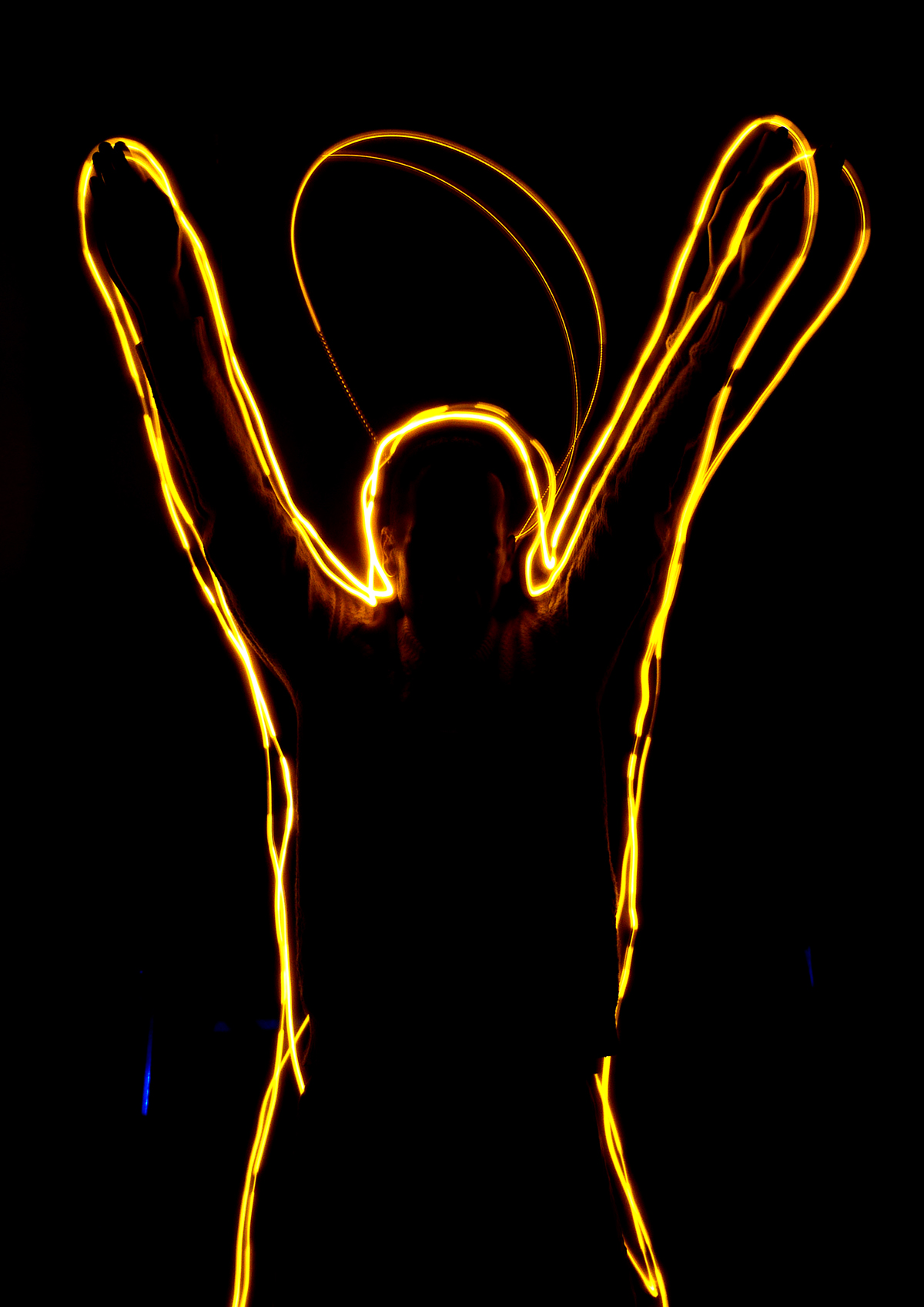 fine art light drawing neon Expressionism
