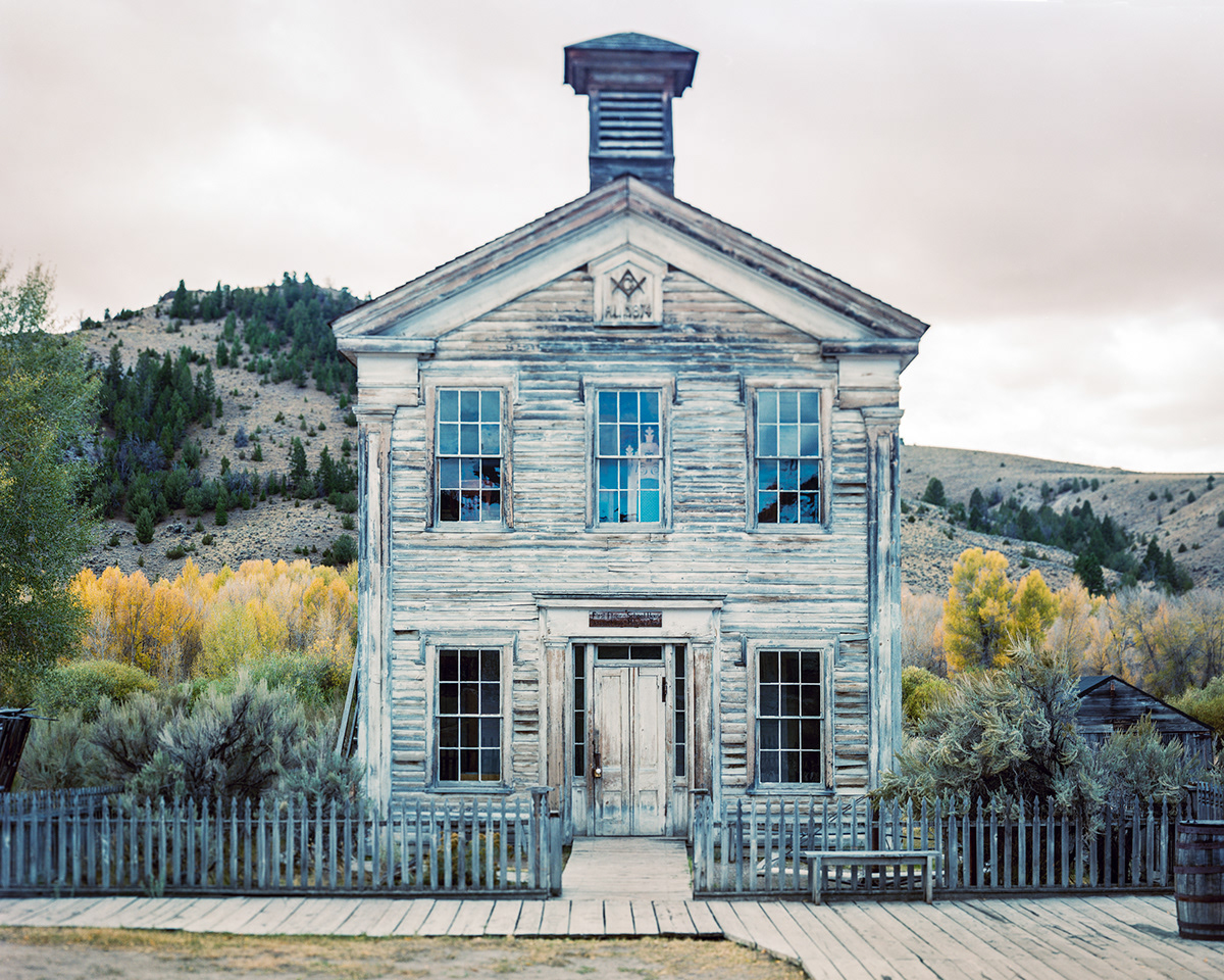 4x5 analog Bannack Ghost Town film photography ghost town history large format Montana wild west