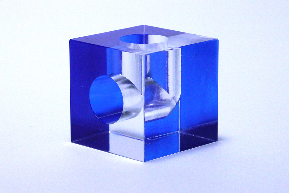 acrylic toy objet design block cube transparent