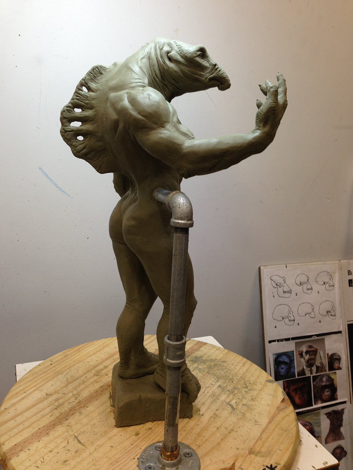 sculpture clay Gnomon Jon Brown