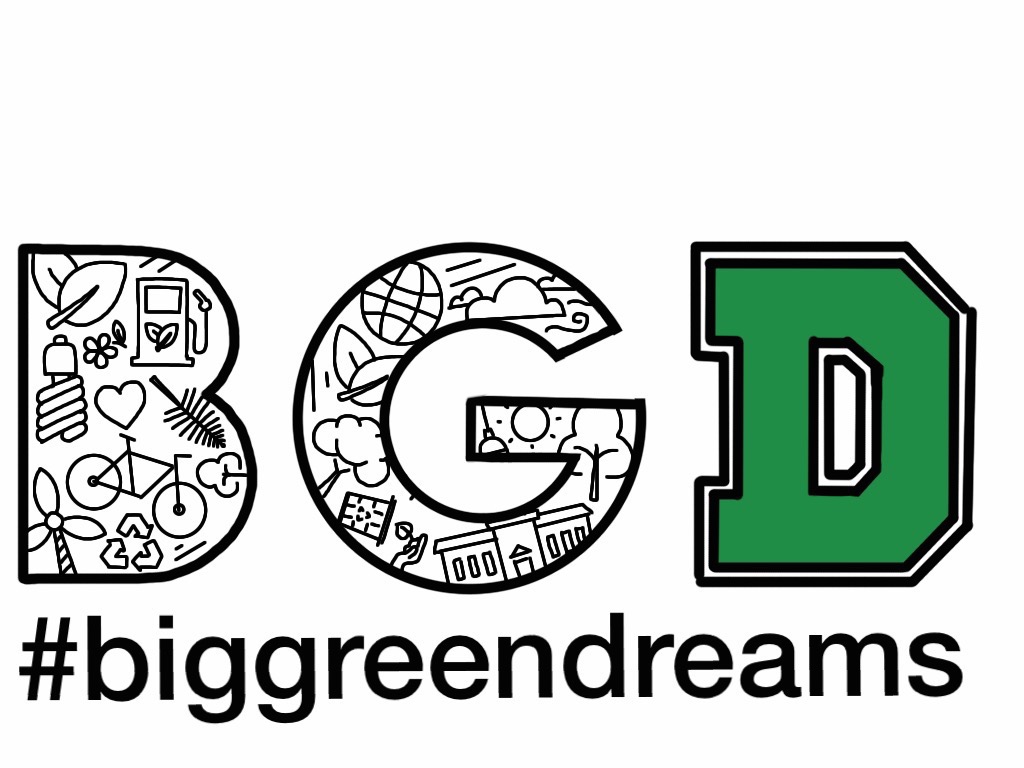 Dartmouth Sustainability green stickers