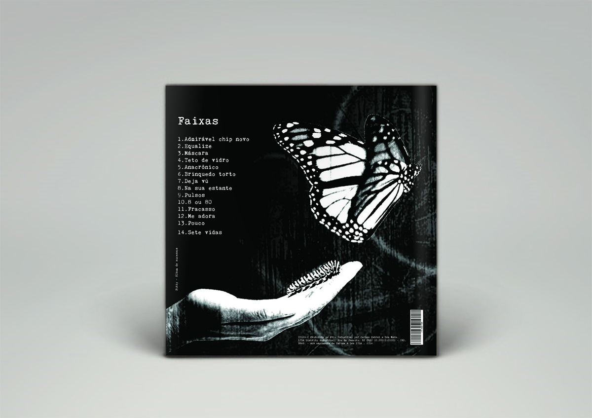 Pitty banda musica projeto digipack encarte disco infnet design gráfico