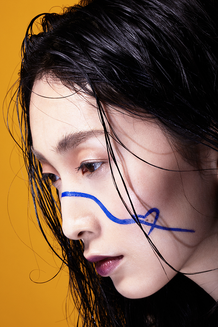 makeup beauty portrait asian editorial liner eyeliner