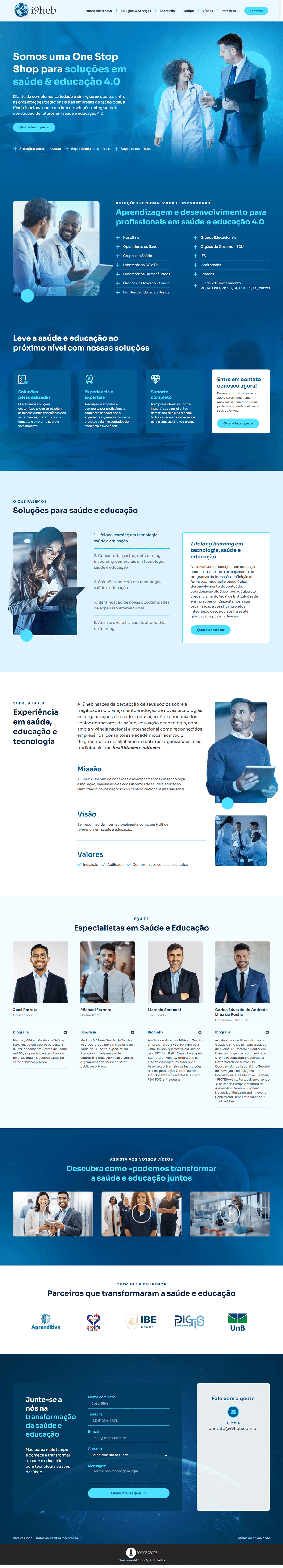 Website One Page wordpress elementor ui design clinic medical laboratory Health medicine